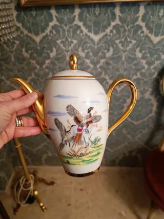 Juego de café porcelana Jaguar.