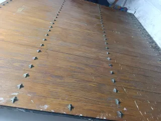 Puerta Manual Garaje Madera