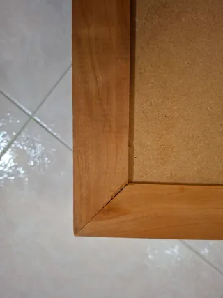 Vassoio decorativo artigianale legno vetro