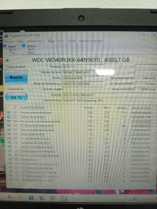 (2 UNIDADES) Disco Duro WD Purple 4TB WD40PURX