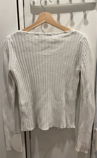 Jersey Zara Blanco Talla M