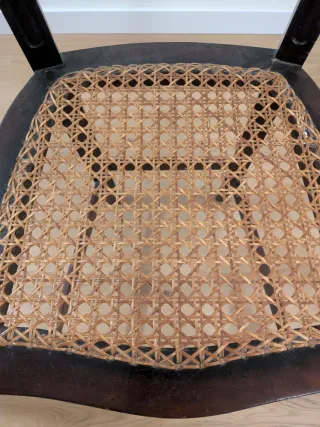 Silla Madera y Mimbre