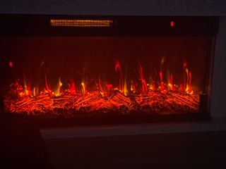 Estufa efecto chimenea nueva
