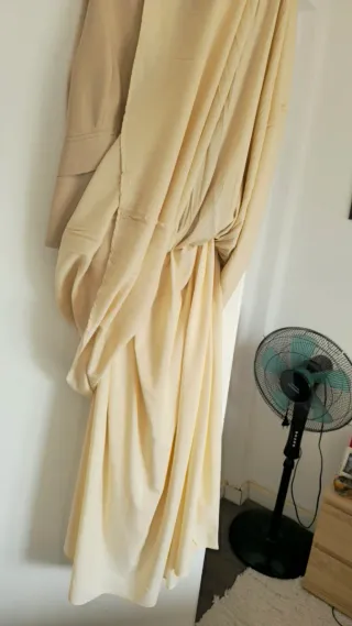 Vestido Chaleco Zara Beige