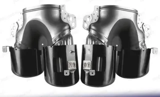 Cola de escape doble salida para mercedes benz AMG