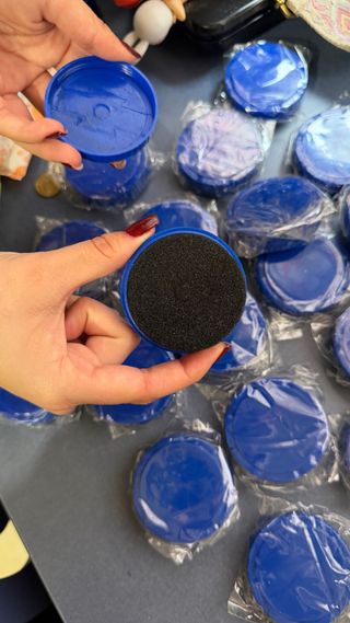 Discos Limpiador Zapatos Azul Negro