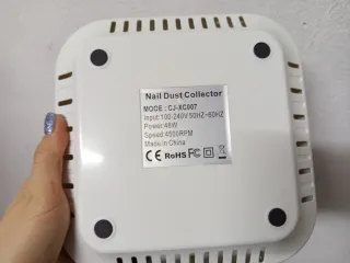 Aspirador Polvo Uñas Manicura Blanco