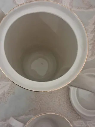 Teiera e lattiera antiche porcellana