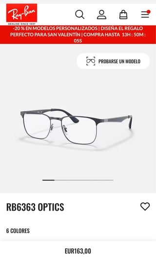 Gafas Ray-Ban ORX6363 Azul Montura Metálica