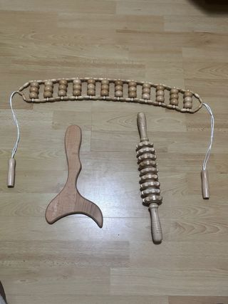 Herramientas de masaje para terapia de madera