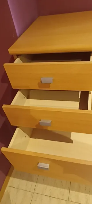 Cómoda 8 cajones haya