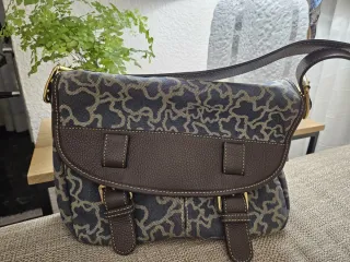 Bolso Tous azul y marrón