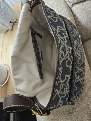 Bolso Tous azul y marrón