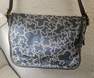 Bolso Tous azul y marrón