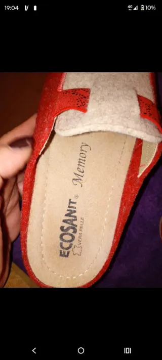 Ciabatte donna rosse e bianche
