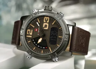 Reloj Naviforce Hombre Marrón/Plata