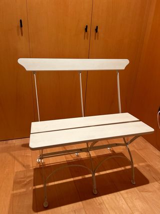 Banco plegable metal y madera