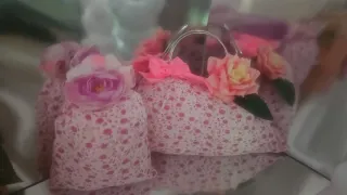 Set 2 vasi decorativi floreali rosa