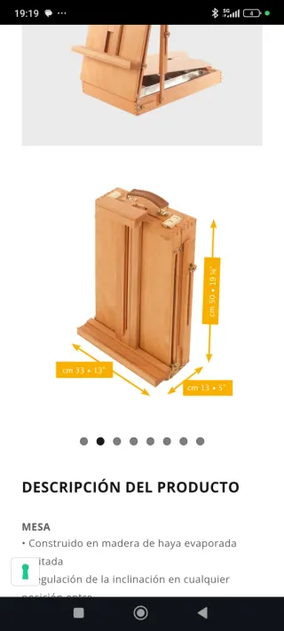 Caja caballete pintura  M/24 mabef