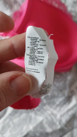 Conjunto sujetador push-up 90B y braguita M Tezeni