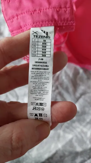 Conjunto sujetador push-up 90B y braguita M Tezeni