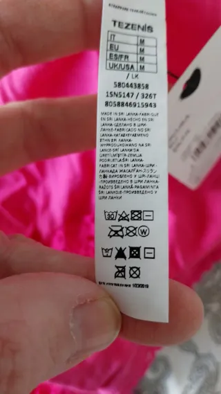 Conjunto sujetador push-up 90B y braguita M Tezeni