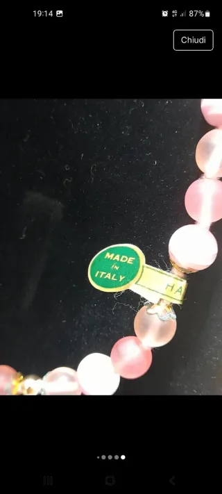 Collana in vetro di Murano