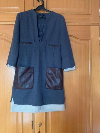 Vestido Sfera Talla S Gris