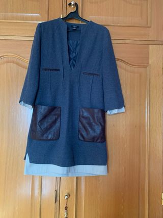 Vestido Sfera Talla S Gris