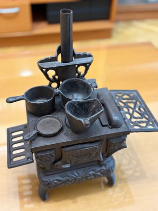 Mini Cocina Hierro Fundido Decorativa