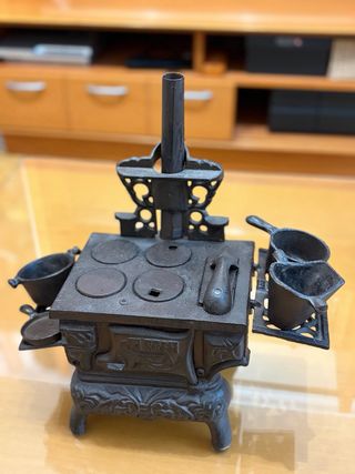 Mini Cocina Hierro Fundido Decorativa