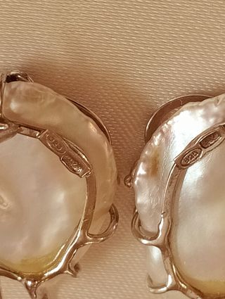 Orecchini Argento 925 Perle Barocche