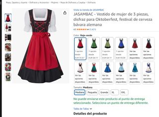 Nuevo:Disfraz Tirolesa Alemana Mujer