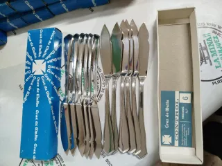 Set di 12 coltelli per pesce Croce di Malta