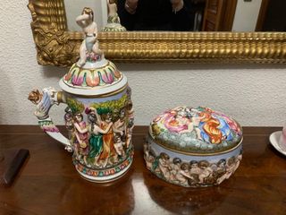 Jarra Efigie Porcelana Española J. M. Álvarez