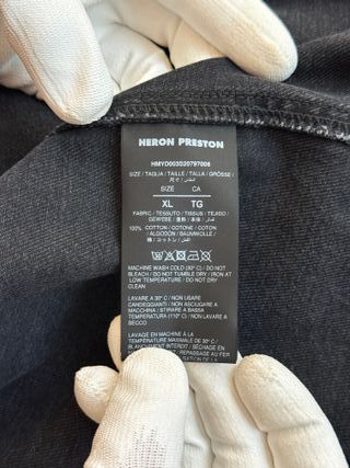 Heron Preston SS20 Chaqueta Vaquera Negra