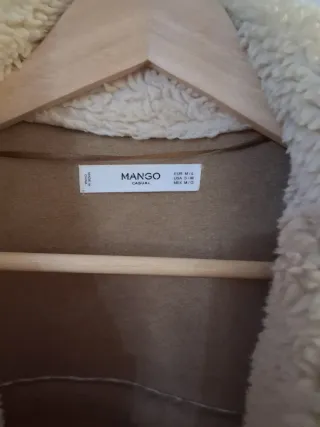 Chaqueta Mango Beige Talla M