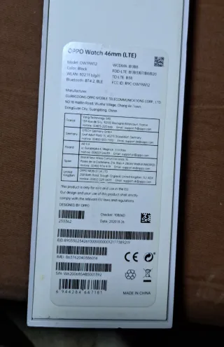 Oppo Watch Smartwatch Blanco y Multicolor