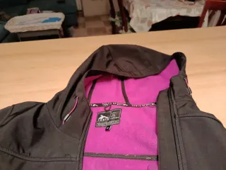 Abrigo Décimas Negro y Rosa