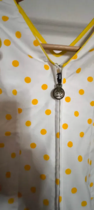 Traje Sevillana Niña Blanco y Amarillo