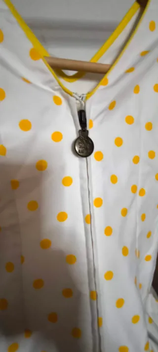 Traje Sevillana Niña Blanco y Amarillo