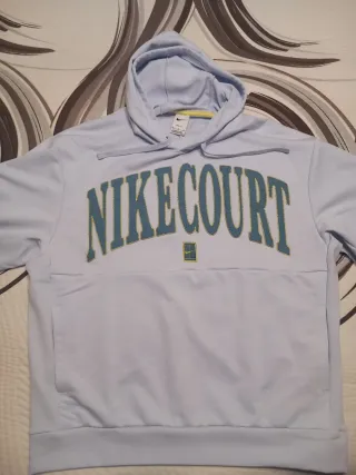 Sudadera NikeCourt Heritage color azul claro