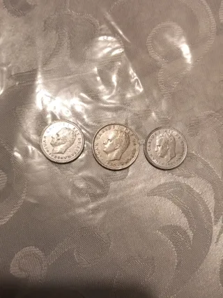 Monedas antiguas de pesetas españolas