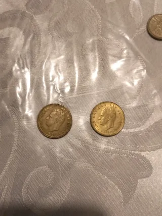 Monedas antiguas de pesetas españolas