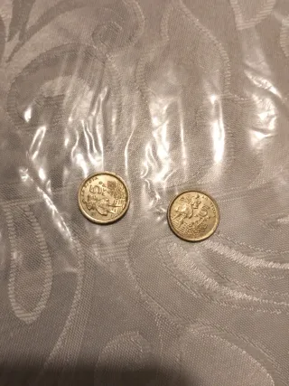 Monedas antiguas de pesetas españolas
