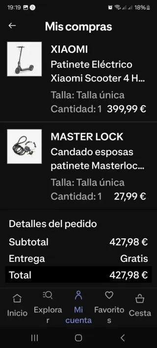 Patinete Eléctrico Xiaomi