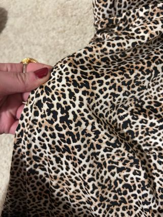 Pantalones anchos estampado leopardo Talla S