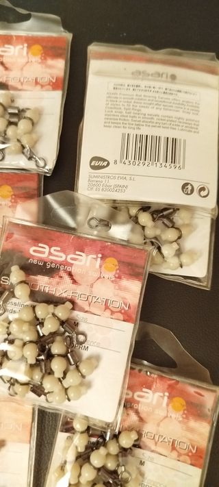 Perlas con emerillón d'rolling para pesca