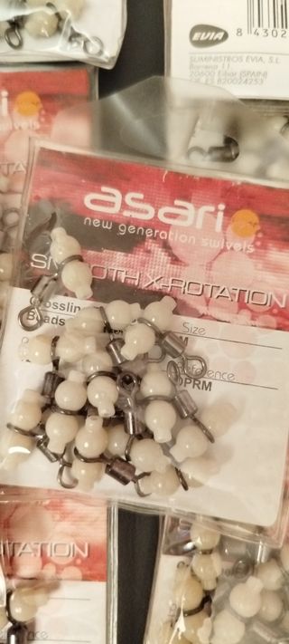Perlas con emerillón d'rolling para pesca