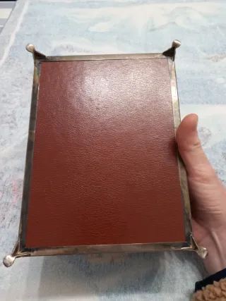 Joyero antiguo plata chino lacado